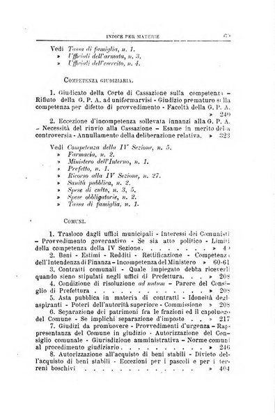 La giustizia amministrativa raccolta di decisioni e pareri del Consiglio di Stato, decisioni della Corte dei conti, sentenze della Cassazione di Roma, e decisioni delle Giunte provinciali amministrative