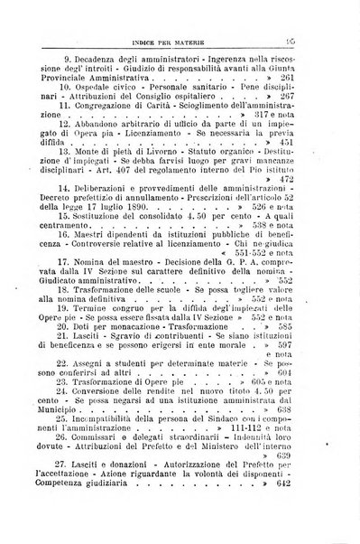 La giustizia amministrativa raccolta di decisioni e pareri del Consiglio di Stato, decisioni della Corte dei conti, sentenze della Cassazione di Roma, e decisioni delle Giunte provinciali amministrative