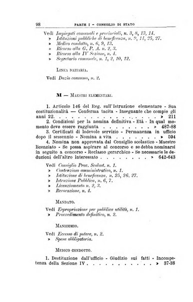 La giustizia amministrativa raccolta di decisioni e pareri del Consiglio di Stato, decisioni della Corte dei conti, sentenze della Cassazione di Roma, e decisioni delle Giunte provinciali amministrative