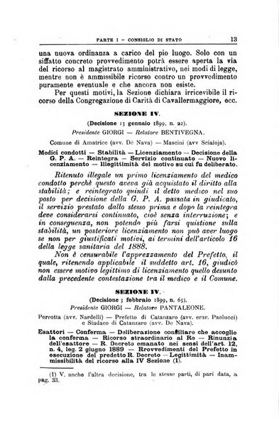 La giustizia amministrativa raccolta di decisioni e pareri del Consiglio di Stato, decisioni della Corte dei conti, sentenze della Cassazione di Roma, e decisioni delle Giunte provinciali amministrative