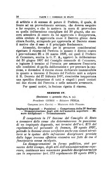 La giustizia amministrativa raccolta di decisioni e pareri del Consiglio di Stato, decisioni della Corte dei conti, sentenze della Cassazione di Roma, e decisioni delle Giunte provinciali amministrative