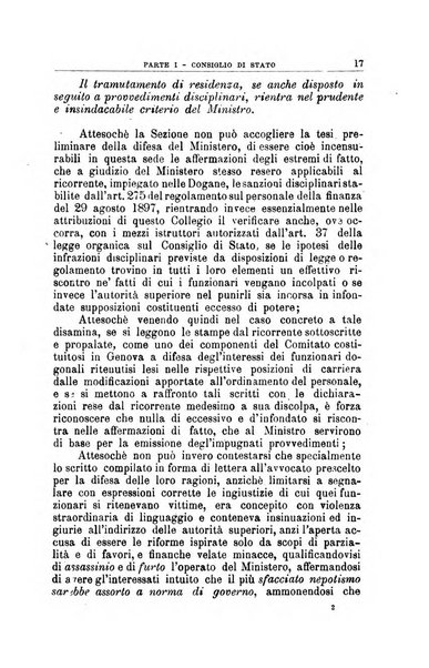 La giustizia amministrativa raccolta di decisioni e pareri del Consiglio di Stato, decisioni della Corte dei conti, sentenze della Cassazione di Roma, e decisioni delle Giunte provinciali amministrative