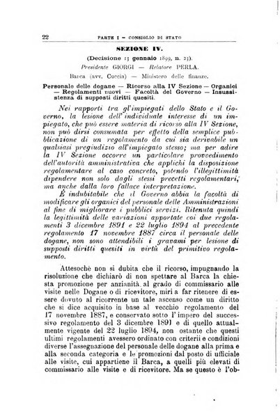 La giustizia amministrativa raccolta di decisioni e pareri del Consiglio di Stato, decisioni della Corte dei conti, sentenze della Cassazione di Roma, e decisioni delle Giunte provinciali amministrative