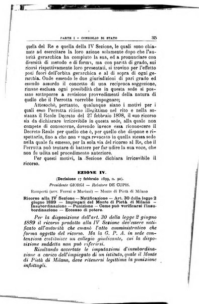 La giustizia amministrativa raccolta di decisioni e pareri del Consiglio di Stato, decisioni della Corte dei conti, sentenze della Cassazione di Roma, e decisioni delle Giunte provinciali amministrative