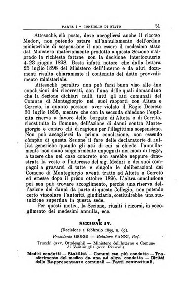 La giustizia amministrativa raccolta di decisioni e pareri del Consiglio di Stato, decisioni della Corte dei conti, sentenze della Cassazione di Roma, e decisioni delle Giunte provinciali amministrative