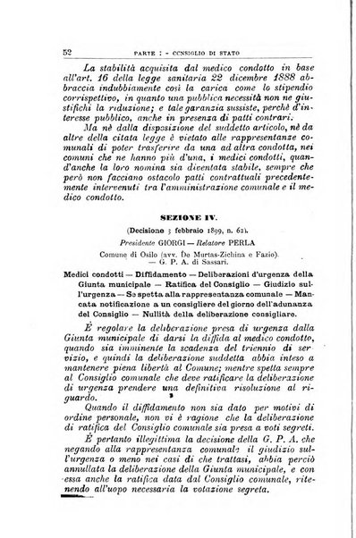 La giustizia amministrativa raccolta di decisioni e pareri del Consiglio di Stato, decisioni della Corte dei conti, sentenze della Cassazione di Roma, e decisioni delle Giunte provinciali amministrative