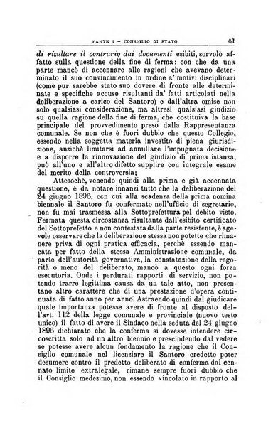 La giustizia amministrativa raccolta di decisioni e pareri del Consiglio di Stato, decisioni della Corte dei conti, sentenze della Cassazione di Roma, e decisioni delle Giunte provinciali amministrative