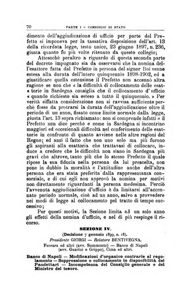 La giustizia amministrativa raccolta di decisioni e pareri del Consiglio di Stato, decisioni della Corte dei conti, sentenze della Cassazione di Roma, e decisioni delle Giunte provinciali amministrative