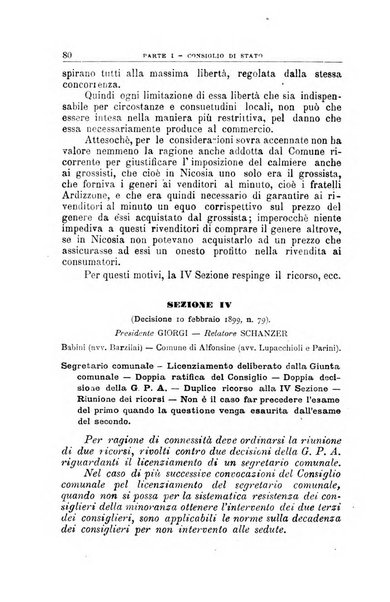 La giustizia amministrativa raccolta di decisioni e pareri del Consiglio di Stato, decisioni della Corte dei conti, sentenze della Cassazione di Roma, e decisioni delle Giunte provinciali amministrative