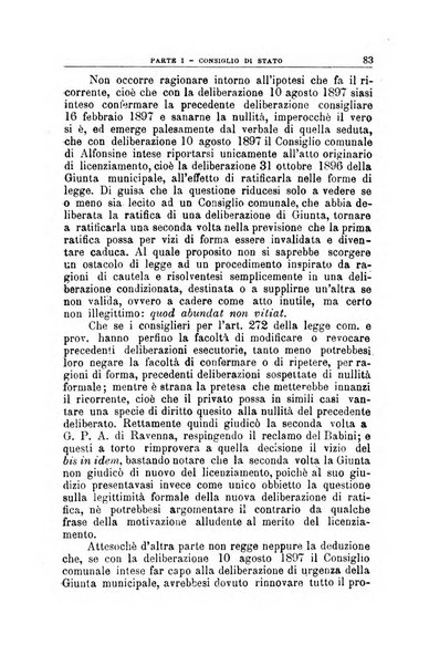 La giustizia amministrativa raccolta di decisioni e pareri del Consiglio di Stato, decisioni della Corte dei conti, sentenze della Cassazione di Roma, e decisioni delle Giunte provinciali amministrative