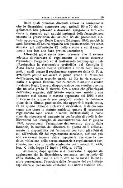 La giustizia amministrativa raccolta di decisioni e pareri del Consiglio di Stato, decisioni della Corte dei conti, sentenze della Cassazione di Roma, e decisioni delle Giunte provinciali amministrative