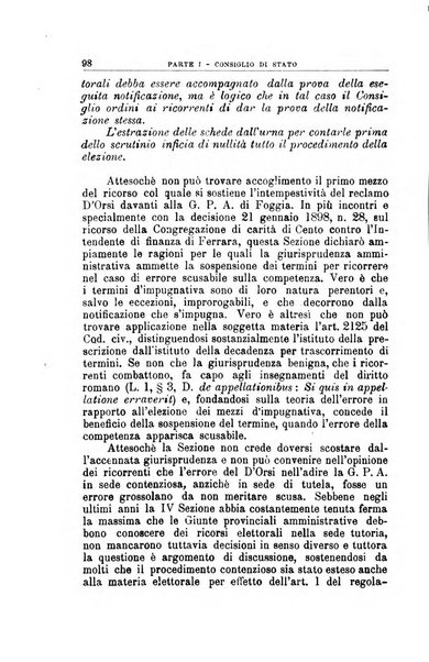 La giustizia amministrativa raccolta di decisioni e pareri del Consiglio di Stato, decisioni della Corte dei conti, sentenze della Cassazione di Roma, e decisioni delle Giunte provinciali amministrative