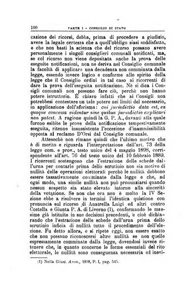 La giustizia amministrativa raccolta di decisioni e pareri del Consiglio di Stato, decisioni della Corte dei conti, sentenze della Cassazione di Roma, e decisioni delle Giunte provinciali amministrative