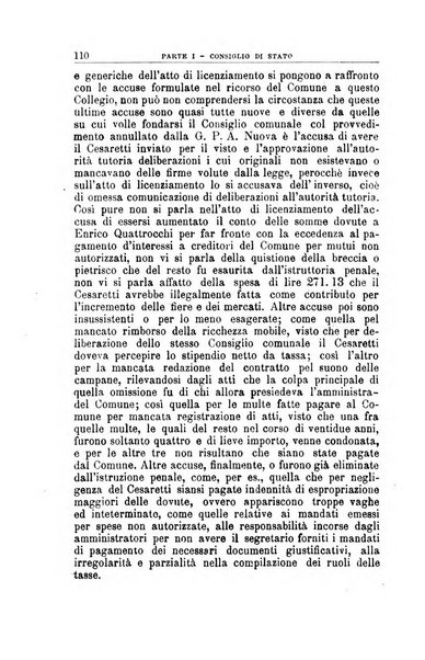 La giustizia amministrativa raccolta di decisioni e pareri del Consiglio di Stato, decisioni della Corte dei conti, sentenze della Cassazione di Roma, e decisioni delle Giunte provinciali amministrative