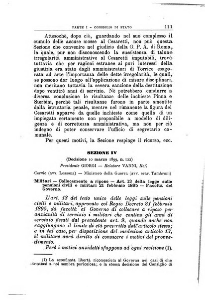 La giustizia amministrativa raccolta di decisioni e pareri del Consiglio di Stato, decisioni della Corte dei conti, sentenze della Cassazione di Roma, e decisioni delle Giunte provinciali amministrative