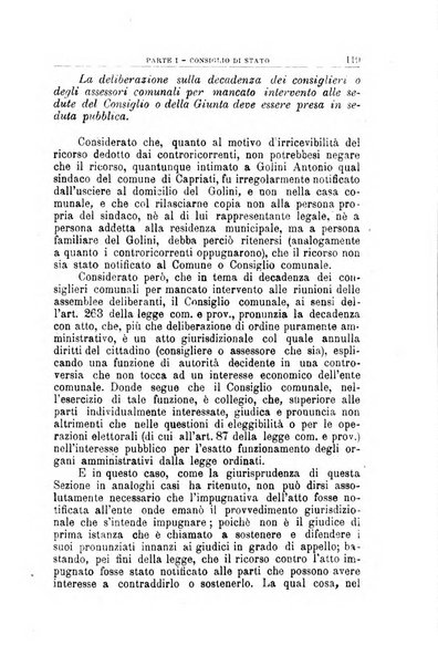 La giustizia amministrativa raccolta di decisioni e pareri del Consiglio di Stato, decisioni della Corte dei conti, sentenze della Cassazione di Roma, e decisioni delle Giunte provinciali amministrative