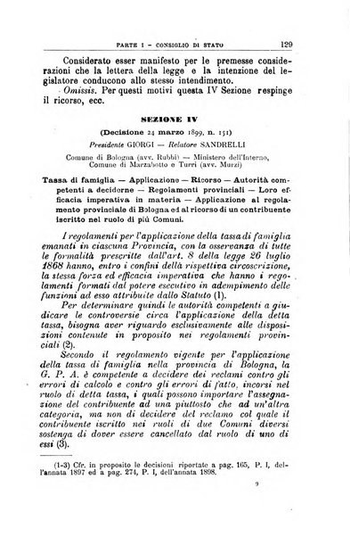 La giustizia amministrativa raccolta di decisioni e pareri del Consiglio di Stato, decisioni della Corte dei conti, sentenze della Cassazione di Roma, e decisioni delle Giunte provinciali amministrative