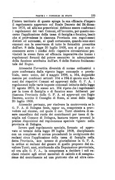 La giustizia amministrativa raccolta di decisioni e pareri del Consiglio di Stato, decisioni della Corte dei conti, sentenze della Cassazione di Roma, e decisioni delle Giunte provinciali amministrative