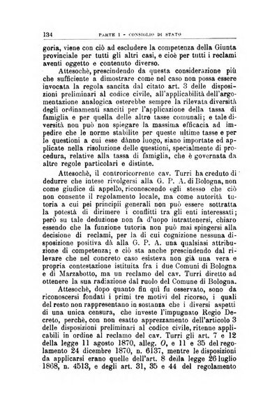 La giustizia amministrativa raccolta di decisioni e pareri del Consiglio di Stato, decisioni della Corte dei conti, sentenze della Cassazione di Roma, e decisioni delle Giunte provinciali amministrative