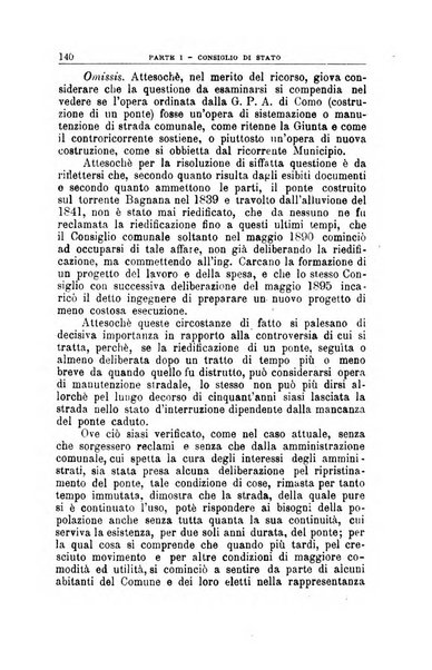 La giustizia amministrativa raccolta di decisioni e pareri del Consiglio di Stato, decisioni della Corte dei conti, sentenze della Cassazione di Roma, e decisioni delle Giunte provinciali amministrative