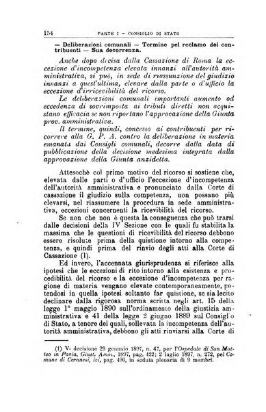 La giustizia amministrativa raccolta di decisioni e pareri del Consiglio di Stato, decisioni della Corte dei conti, sentenze della Cassazione di Roma, e decisioni delle Giunte provinciali amministrative