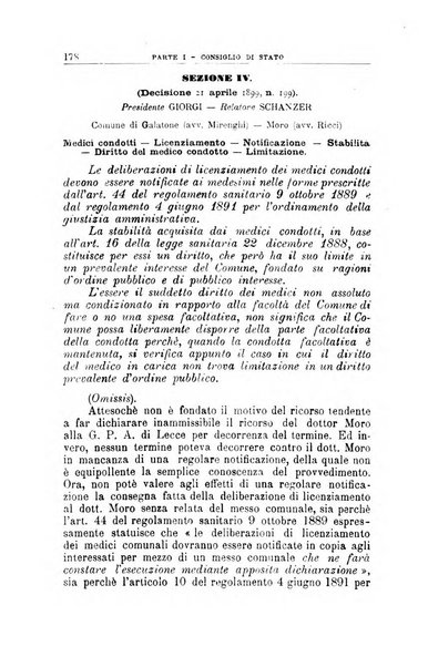 La giustizia amministrativa raccolta di decisioni e pareri del Consiglio di Stato, decisioni della Corte dei conti, sentenze della Cassazione di Roma, e decisioni delle Giunte provinciali amministrative