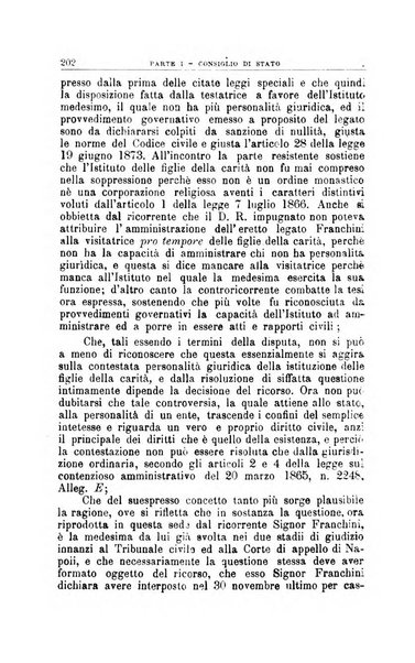 La giustizia amministrativa raccolta di decisioni e pareri del Consiglio di Stato, decisioni della Corte dei conti, sentenze della Cassazione di Roma, e decisioni delle Giunte provinciali amministrative