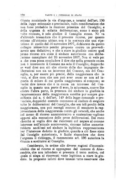 La giustizia amministrativa raccolta di decisioni e pareri del Consiglio di Stato, decisioni della Corte dei conti, sentenze della Cassazione di Roma, e decisioni delle Giunte provinciali amministrative