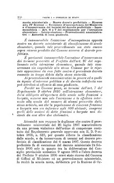 La giustizia amministrativa raccolta di decisioni e pareri del Consiglio di Stato, decisioni della Corte dei conti, sentenze della Cassazione di Roma, e decisioni delle Giunte provinciali amministrative