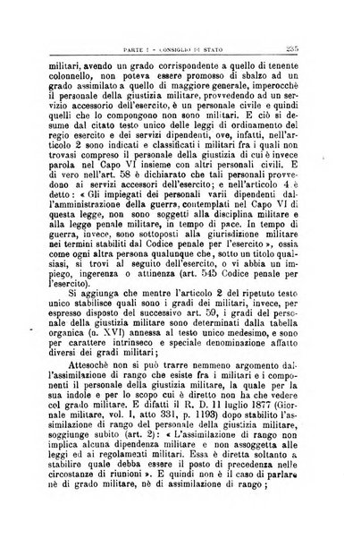 La giustizia amministrativa raccolta di decisioni e pareri del Consiglio di Stato, decisioni della Corte dei conti, sentenze della Cassazione di Roma, e decisioni delle Giunte provinciali amministrative