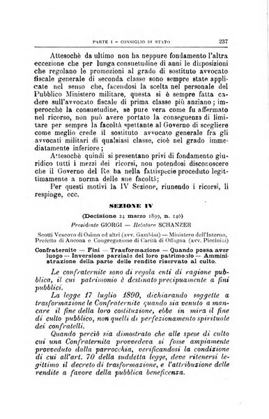 La giustizia amministrativa raccolta di decisioni e pareri del Consiglio di Stato, decisioni della Corte dei conti, sentenze della Cassazione di Roma, e decisioni delle Giunte provinciali amministrative