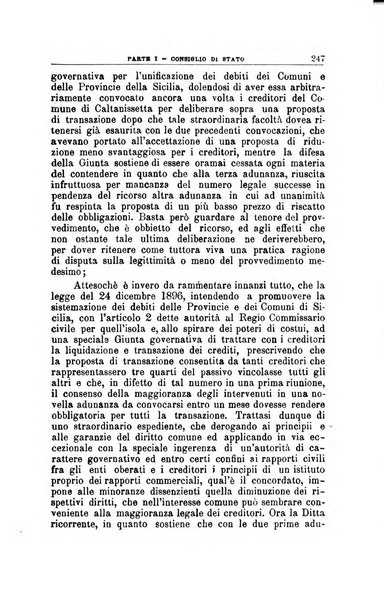 La giustizia amministrativa raccolta di decisioni e pareri del Consiglio di Stato, decisioni della Corte dei conti, sentenze della Cassazione di Roma, e decisioni delle Giunte provinciali amministrative