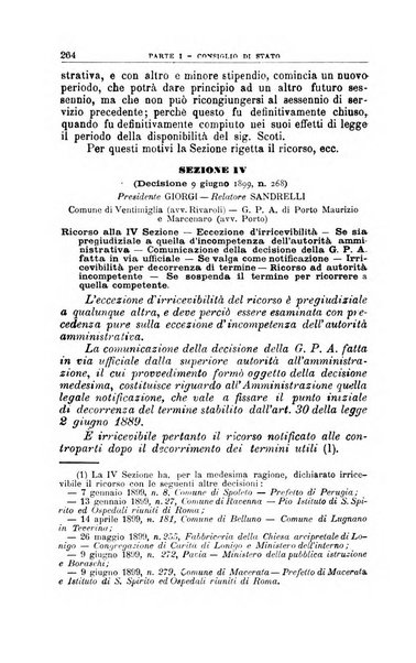 La giustizia amministrativa raccolta di decisioni e pareri del Consiglio di Stato, decisioni della Corte dei conti, sentenze della Cassazione di Roma, e decisioni delle Giunte provinciali amministrative