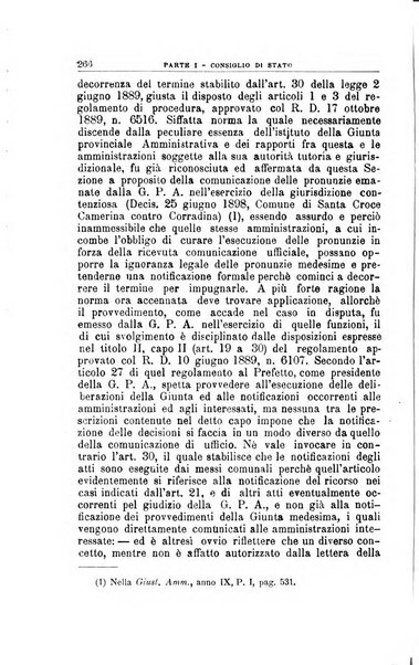 La giustizia amministrativa raccolta di decisioni e pareri del Consiglio di Stato, decisioni della Corte dei conti, sentenze della Cassazione di Roma, e decisioni delle Giunte provinciali amministrative