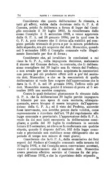 La giustizia amministrativa raccolta di decisioni e pareri del Consiglio di Stato, decisioni della Corte dei conti, sentenze della Cassazione di Roma, e decisioni delle Giunte provinciali amministrative