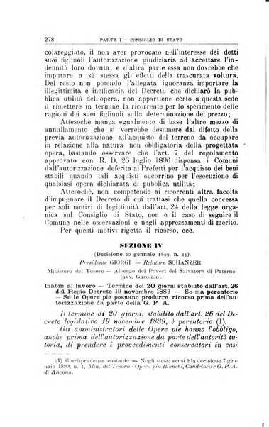 La giustizia amministrativa raccolta di decisioni e pareri del Consiglio di Stato, decisioni della Corte dei conti, sentenze della Cassazione di Roma, e decisioni delle Giunte provinciali amministrative