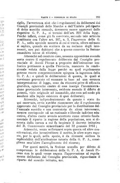 La giustizia amministrativa raccolta di decisioni e pareri del Consiglio di Stato, decisioni della Corte dei conti, sentenze della Cassazione di Roma, e decisioni delle Giunte provinciali amministrative