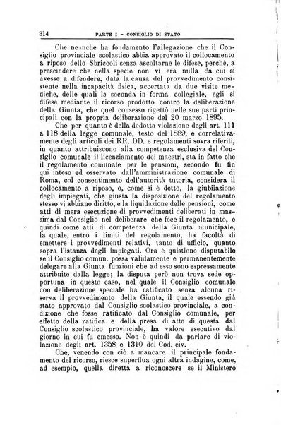 La giustizia amministrativa raccolta di decisioni e pareri del Consiglio di Stato, decisioni della Corte dei conti, sentenze della Cassazione di Roma, e decisioni delle Giunte provinciali amministrative