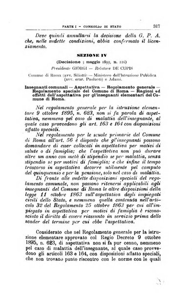 La giustizia amministrativa raccolta di decisioni e pareri del Consiglio di Stato, decisioni della Corte dei conti, sentenze della Cassazione di Roma, e decisioni delle Giunte provinciali amministrative