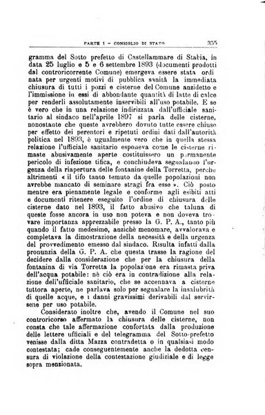 La giustizia amministrativa raccolta di decisioni e pareri del Consiglio di Stato, decisioni della Corte dei conti, sentenze della Cassazione di Roma, e decisioni delle Giunte provinciali amministrative