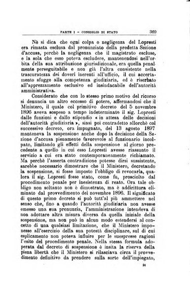 La giustizia amministrativa raccolta di decisioni e pareri del Consiglio di Stato, decisioni della Corte dei conti, sentenze della Cassazione di Roma, e decisioni delle Giunte provinciali amministrative