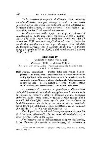 La giustizia amministrativa raccolta di decisioni e pareri del Consiglio di Stato, decisioni della Corte dei conti, sentenze della Cassazione di Roma, e decisioni delle Giunte provinciali amministrative