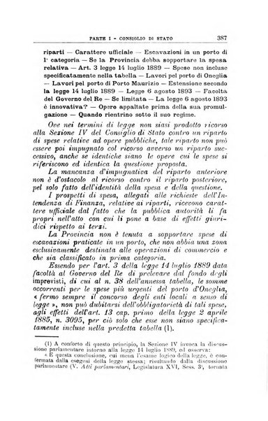 La giustizia amministrativa raccolta di decisioni e pareri del Consiglio di Stato, decisioni della Corte dei conti, sentenze della Cassazione di Roma, e decisioni delle Giunte provinciali amministrative