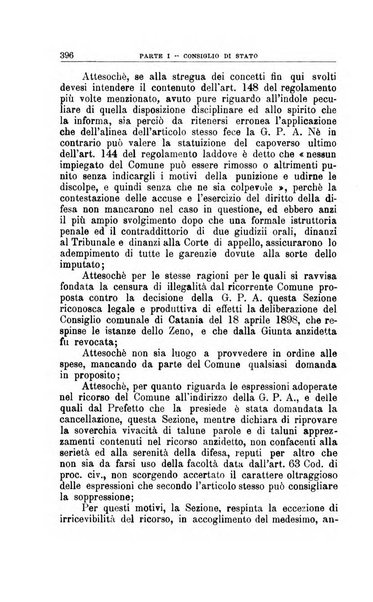 La giustizia amministrativa raccolta di decisioni e pareri del Consiglio di Stato, decisioni della Corte dei conti, sentenze della Cassazione di Roma, e decisioni delle Giunte provinciali amministrative