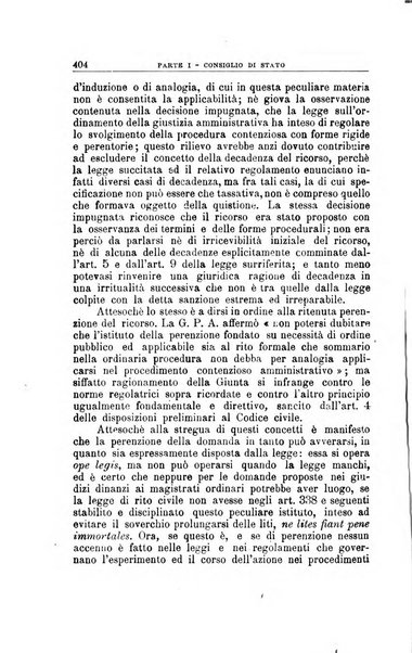 La giustizia amministrativa raccolta di decisioni e pareri del Consiglio di Stato, decisioni della Corte dei conti, sentenze della Cassazione di Roma, e decisioni delle Giunte provinciali amministrative