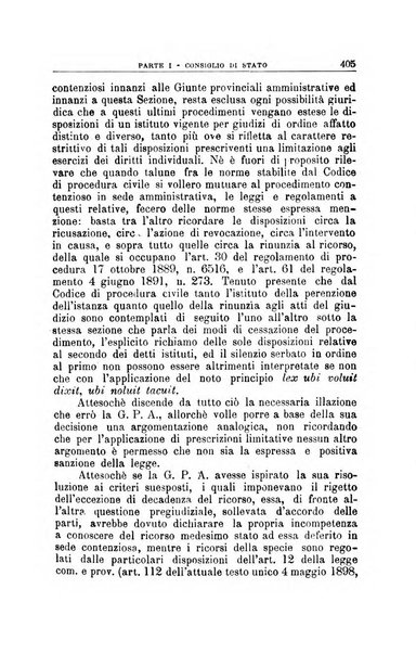 La giustizia amministrativa raccolta di decisioni e pareri del Consiglio di Stato, decisioni della Corte dei conti, sentenze della Cassazione di Roma, e decisioni delle Giunte provinciali amministrative