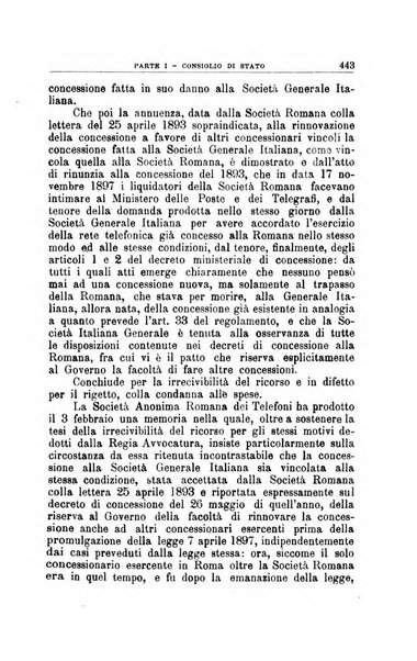 La giustizia amministrativa raccolta di decisioni e pareri del Consiglio di Stato, decisioni della Corte dei conti, sentenze della Cassazione di Roma, e decisioni delle Giunte provinciali amministrative