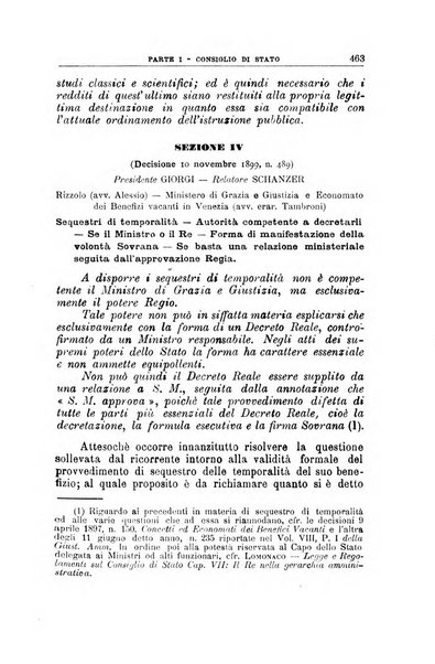 La giustizia amministrativa raccolta di decisioni e pareri del Consiglio di Stato, decisioni della Corte dei conti, sentenze della Cassazione di Roma, e decisioni delle Giunte provinciali amministrative