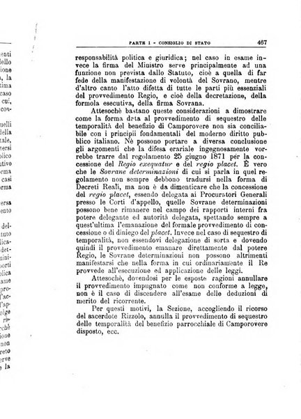 La giustizia amministrativa raccolta di decisioni e pareri del Consiglio di Stato, decisioni della Corte dei conti, sentenze della Cassazione di Roma, e decisioni delle Giunte provinciali amministrative