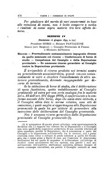 La giustizia amministrativa raccolta di decisioni e pareri del Consiglio di Stato, decisioni della Corte dei conti, sentenze della Cassazione di Roma, e decisioni delle Giunte provinciali amministrative